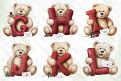 Valentine&#039;s Day Teddy Bear Letter Alphabet Product Image 5