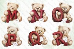 Valentine&#039;s Day Teddy Bear Letter Alphabet Product Image 4