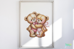 Valentine's Day Teddy Bears Clipart Bundle Product Image 4