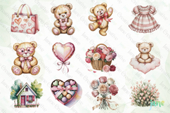Valentine's Day Teddy Bears Clipart Bundle Product Image 5