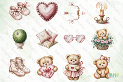 Valentine's Day Teddy Bears Clipart Bundle Product Image 8