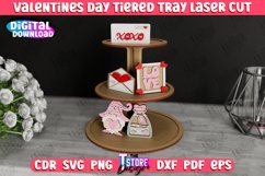 Valentines Day Tiered Tray SVG Laser Cut Bundle | Home Decor Product Image 3