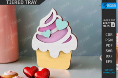 Valentine&#039;s Day Tiered Tray Laser Cut|Romantic Sign|Love SVG Product Image 1
