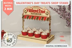 Valentine's Day Treats Shop Stand Laser Cut. Love SVG Product Image 1
