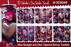 Valentine's Day Tumbler Bundle -Valentine's Day Tumbler Wrap Product Image 1