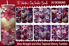 Valentine's Day Tumbler Bundle -Valentine's Day Tumbler Wrap Product Image 1