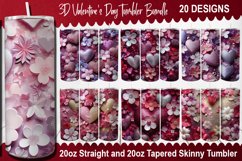 Valentine's Day Tumbler Bundle -Valentine's Day Tumbler Wrap Product Image 1