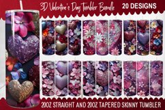 Valentine's Day Tumbler Bundle -Valentine's Day Tumbler Wrap Product Image 1