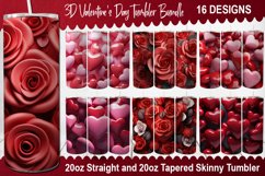 Valentine's Day Tumbler Bundle -Valentine's Day Tumbler Wrap Product Image 1