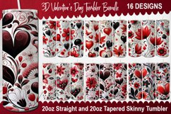 Valentine's Day Tumbler Bundle -Valentine's Day Tumbler Wrap Product Image 1