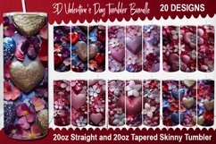 Valentine's Day Tumbler Bundle -Valentine's Day Tumbler Wrap Product Image 1