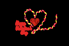 Valentine's day typography lettering text design Product Image 2