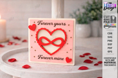 Valentine's Day Tiered Tray Laser Cut | Romantic Sign SVG Product Image 1