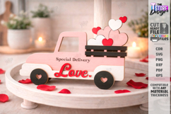 Valentine's Day Tiered Tray Laser Cut | Romantic Sign SVG Product Image 1