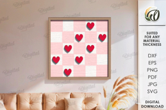 Valentine&#039;s Day Wall Decor Laser Cut. Wall Decor SVG Product Image 1