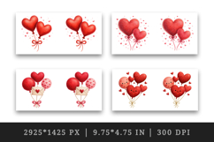 Valentine's Day mug wrap printable sublimation design Product Image 2