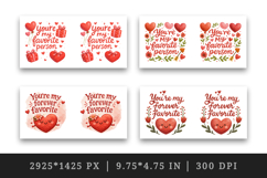 Valentine's Day mug wrap printable sublimation design Product Image 2