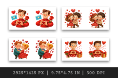 Valentine's Day mug wrap printable sublimation design Product Image 2