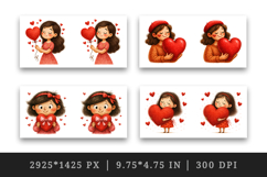 Valentine's Day mug wrap printable sublimation design Product Image 2