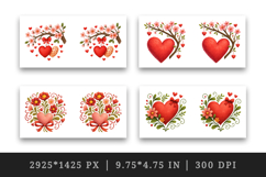 Valentine's Day mug wrap printable sublimation design Product Image 2