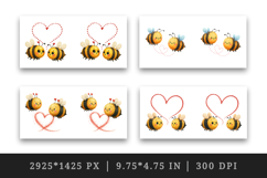 Valentine's Day mug wrap printable sublimation design Product Image 2