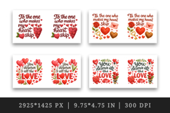 Valentine's Day mug wrap printable sublimation design Product Image 2