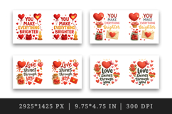 Valentine's Day mug wrap printable sublimation design Product Image 2
