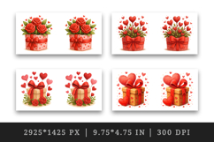 Valentine's Day mug wrap printable sublimation design Product Image 2
