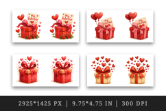 Valentine's Day mug wrap printable sublimation design Product Image 2