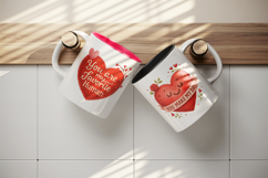 Valentine's Day mug wrap printable sublimation design Product Image 3