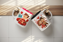 Valentine's Day mug wrap printable sublimation design Product Image 3
