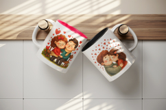 Valentine's Day mug wrap printable sublimation design Product Image 3
