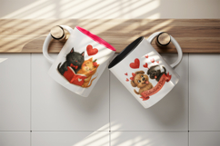 Valentine's Day mug wrap printable sublimation design Product Image 3