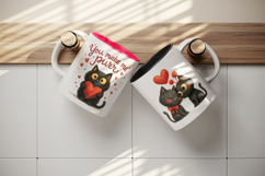 Valentine's Day mug wrap printable sublimation design Product Image 3