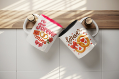 Valentine's Day mug wrap printable sublimation design Product Image 3