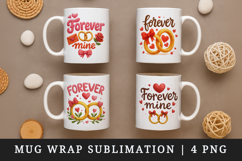Valentine's Day mug wrap printable sublimation design Product Image 1