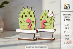 Valentine's Day Figurines Bundle Laser Cut. Stand Decor SVG Product Image 13