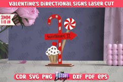 Valentine's Directional Signs | Table Statuette | Holiday Product Image 1