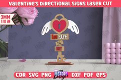 Valentine&#039;s Directional Signs Laser Cut BUndle | Table Decor Product Image 11