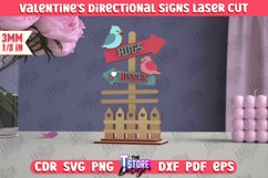 Valentine&#039;s Directional Signs Laser Cut BUndle | Table Decor Product Image 5