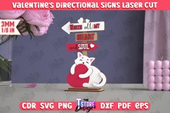 Valentine's Directional Signs | Table Statuette | Holiday Product Image 1