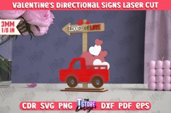 Valentine's Directional Signs | Table Statuette | Holiday Product Image 1