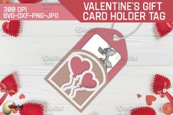 Valentine's Day Paper Cut. Gift Card Holder Tag Product Image 1