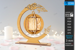 Valentine’s Day Hanging Lantern Laser Cut| Hanging Tea Light Product Image 1