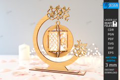 Valentine’s Day Hanging Lantern Laser Cut| Hanging Tea Light Product Image 1