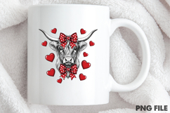 Valentine's Highland Cow Png Product Image 4