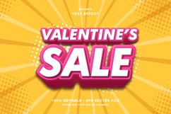 4 Valentine's Day Sale Vector Editable Text Effect Product Image 3