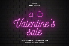 4 Valentine's Day Sale Vector Editable Text Effect Product Image 5