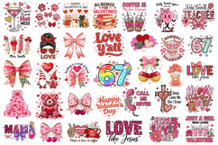 Valentine’s Sublimation Bundle | 120 Cute Love Quote Design Product Image 2