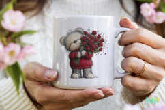 Valentine&#039;s Teddy Bear Clipart Bundle Product Image 5